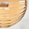 Chehalis Deckenleuchte Glas 10 cm, 12cm, 15cm Bernsteinfarben, Rauchfarben, 8-flammig