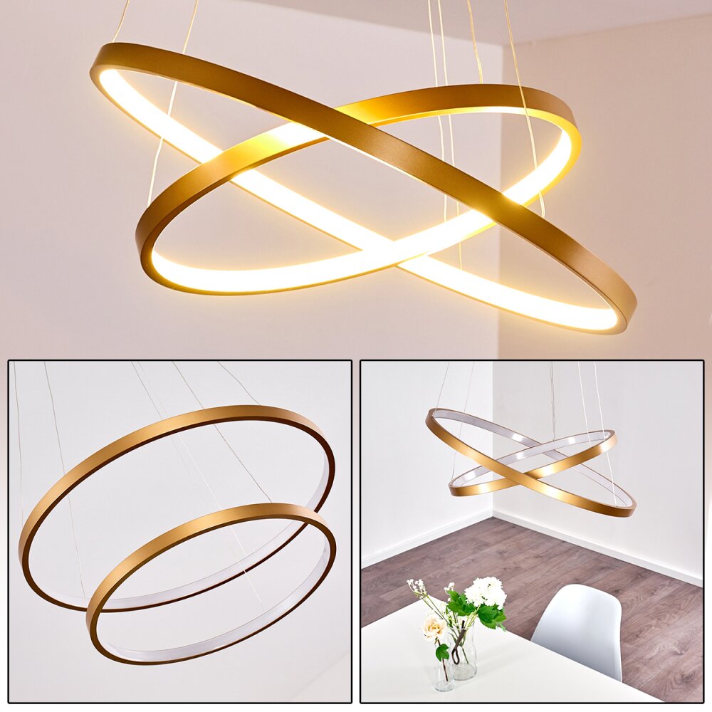 Canisteo Hängeleuchte LED Gold, 2-flammig main product photo