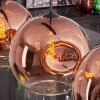Ripoll Hängeleuchte Glas 30 cm Klar, Kupferfarben, 3-flammig
