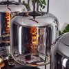 Lauden Hängeleuchte Glas 25 cm Chrom, Klar, 3-flammig
