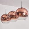 Koyoto Hängeleuchte Glas 30 cm Klar, Kupferfarben, 3-flammig