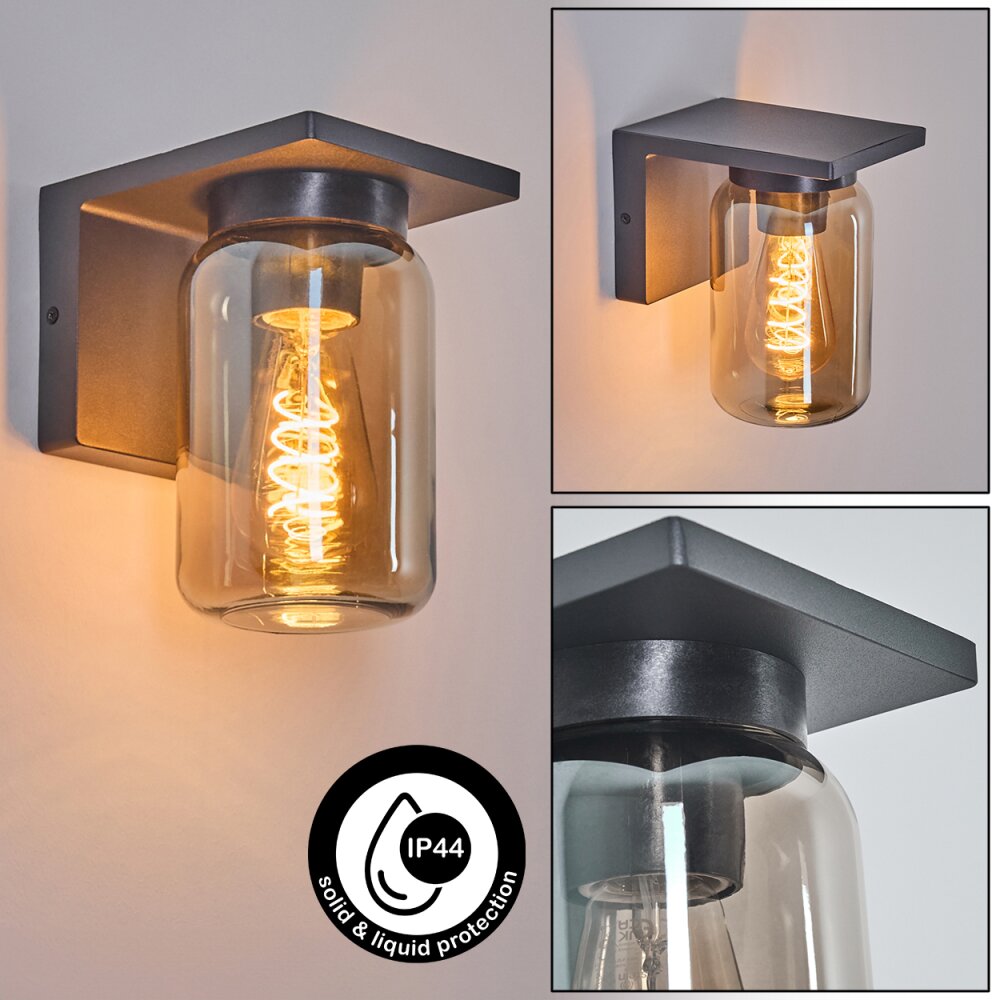 Aquin Außenwandleuchte Anthrazit, 1-flammig main product photo