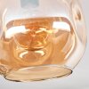 Ripoll Deckenleuchte Glas 25 cm Gold, Schwarz, 1-flammig