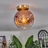 Ripoll Deckenleuchte Glas 20 cm Gold, Schwarz, 1-flammig