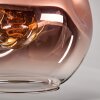 Ripoll Deckenleuchte Glas 20 cm Gold, Schwarz, 1-flammig