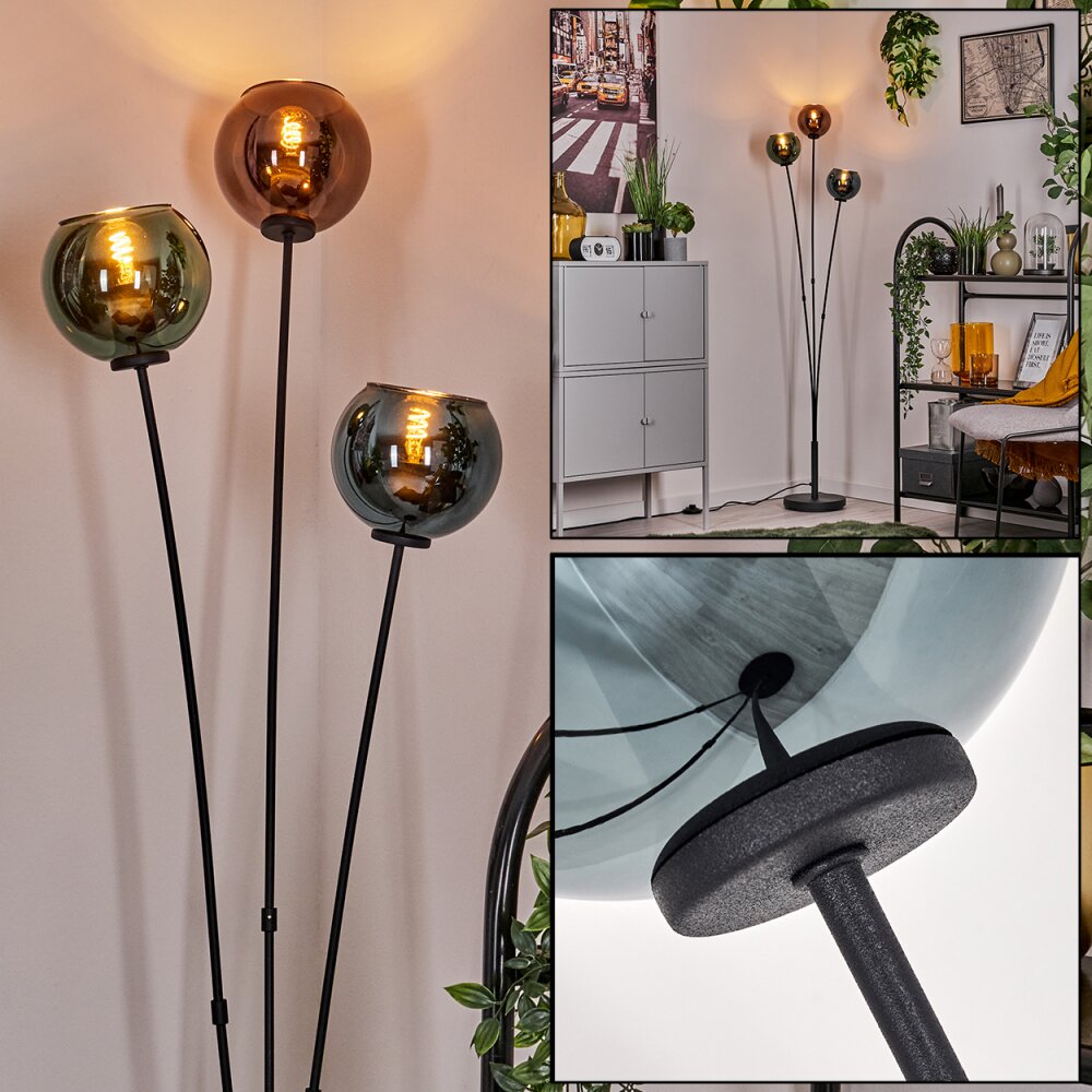 Belp Stehleuchte Schwarz, 3-flammig main product photo