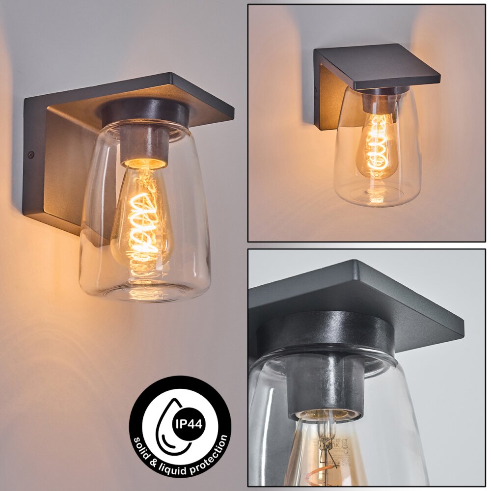 Aquin Außenwandleuchte Anthrazit, 1-flammig main product photo