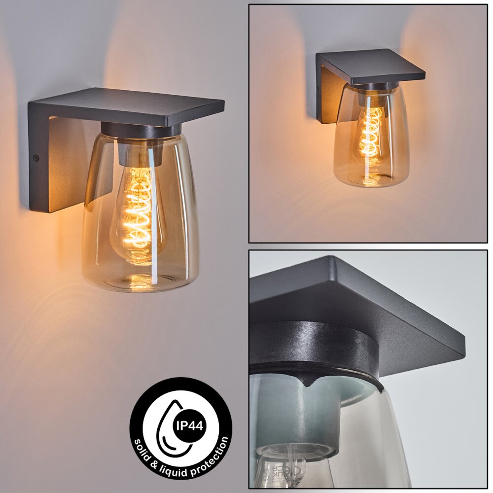 Aquin Außenwandleuchte Anthrazit, 1-flammig main product photo