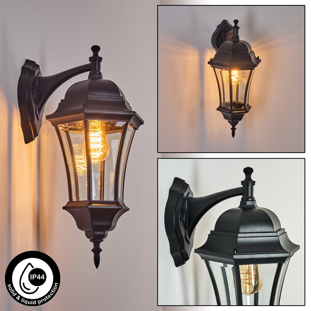 Etoe Außenwandleuchte Schwarz, 1-flammig main product photo