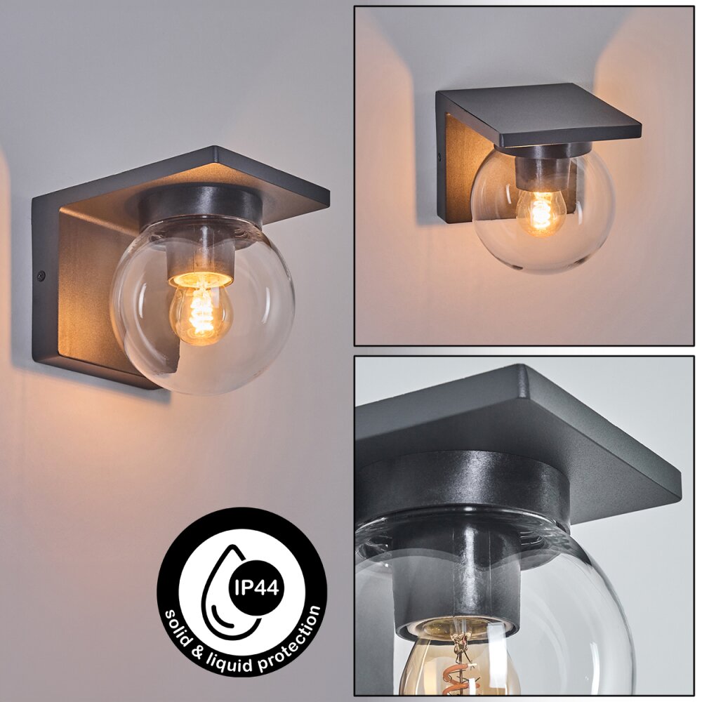 Aquin Außenwandleuchte Anthrazit, 1-flammig main product photo
