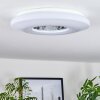 Kaas Deckenleuchte LED Chrom, Weiß, 1-flammig