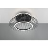 Reality KARLSBORG Deckenventilator LED Schwarz, 1-flammig, Fernbedienung