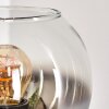 Koyoto Tischleuchte Glas 15 cm Schwarz, 1-flammig