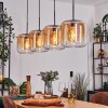 Lauden Hängeleuchte Glas 25 cm Bernsteinfarben, Klar, 4-flammig