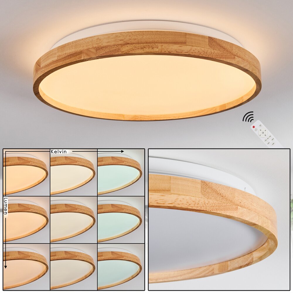 Sofo Deckenleuchte LED Weiß, 1-flammig, Fernbedienung main product photo