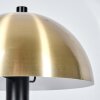 Pilz Look Sandvig Tischleuchte Messing, Schwarz, 1-flammig