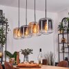 Lauden Hängeleuchte Glas 25 cm Bernsteinfarben, Klar, Rauchfarben, 4-flammig