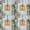 Lauden Pendelleuchte Glas 20 cm Bernsteinfarben, 3-flammig