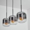 Lauden Pendelleuchte Glas 20 cm Chrom, Klar, 3-flammig