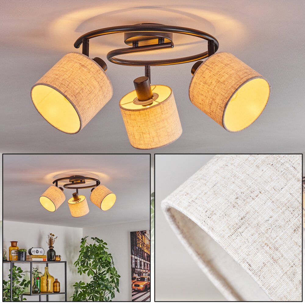 Bassagoda Deckenleuchte Schwarz, 3-flammig main product photo