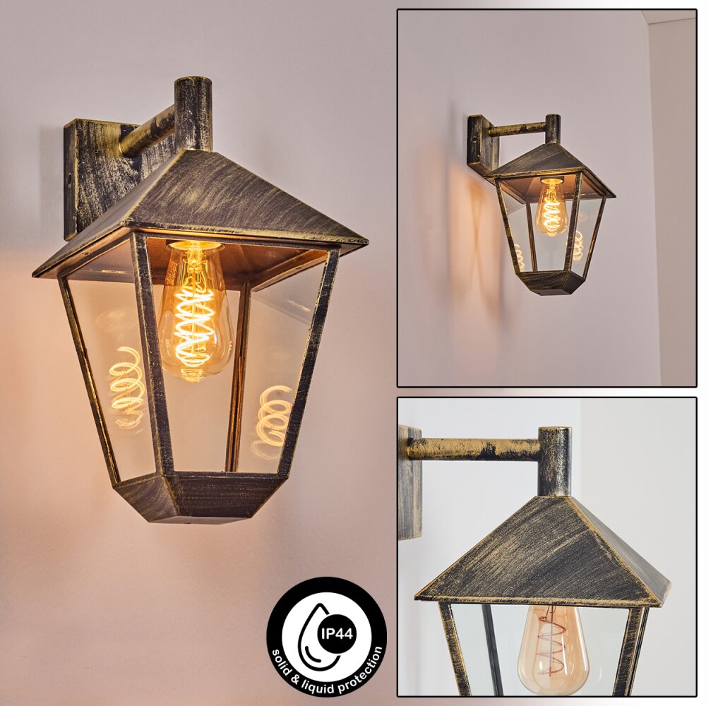 Anfei Außenwandleuchte Braun, Gold, 1-flammig main product photo