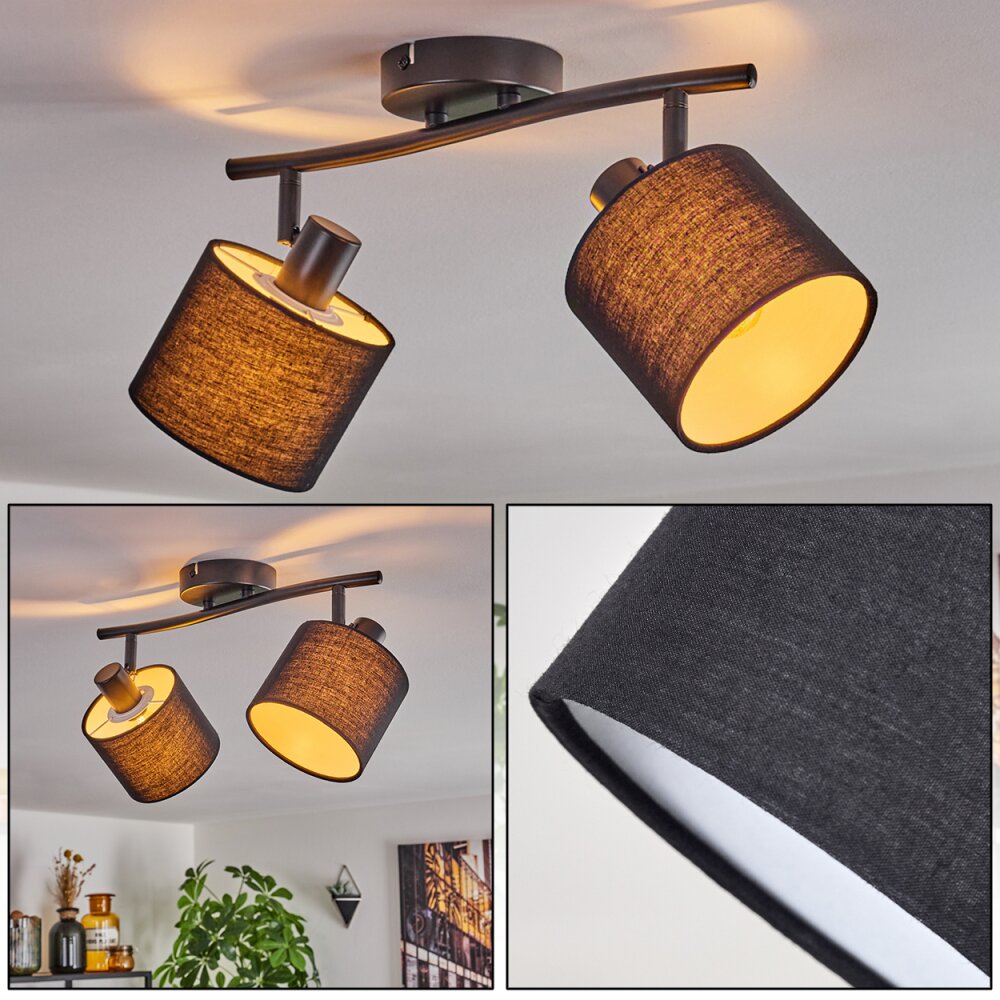 Bassagoda Deckenleuchte Schwarz, 2-flammig main product photo