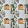 Lauden Pendelleuchte Glas 20 cm Schwarz, 4-flammig