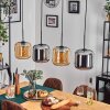 Lauden Pendelleuchte Glas 20 cm Schwarz, 4-flammig