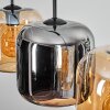 Lauden Pendelleuchte Glas 20 cm Schwarz, 4-flammig