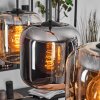 Lauden Pendelleuchte Glas 20 cm Schwarz, 4-flammig