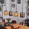 Lauden Pendelleuchte Glas 20 cm Schwarz, 4-flammig