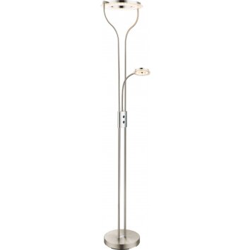 Globo EBRO Deckenfluter LED Nickel-Matt, 2-flammig