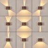 Tamarin Wandleuchte LED Holzoptik, Schwarz, 1-flammig