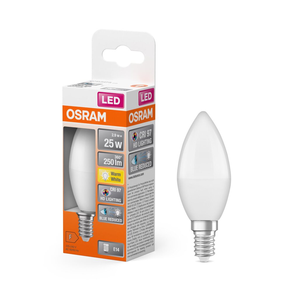 OSRAM LED Star E14 2,8 Watt 245 Lumen 2700 Kelvin main product photo