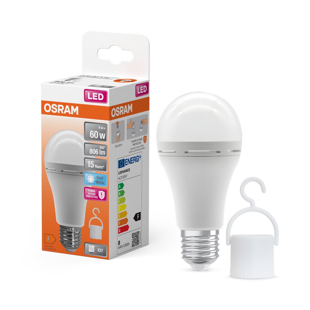 OSRAM LED Classic E27 8 Watt 806 Lumen 4000 Kelvin main product photo