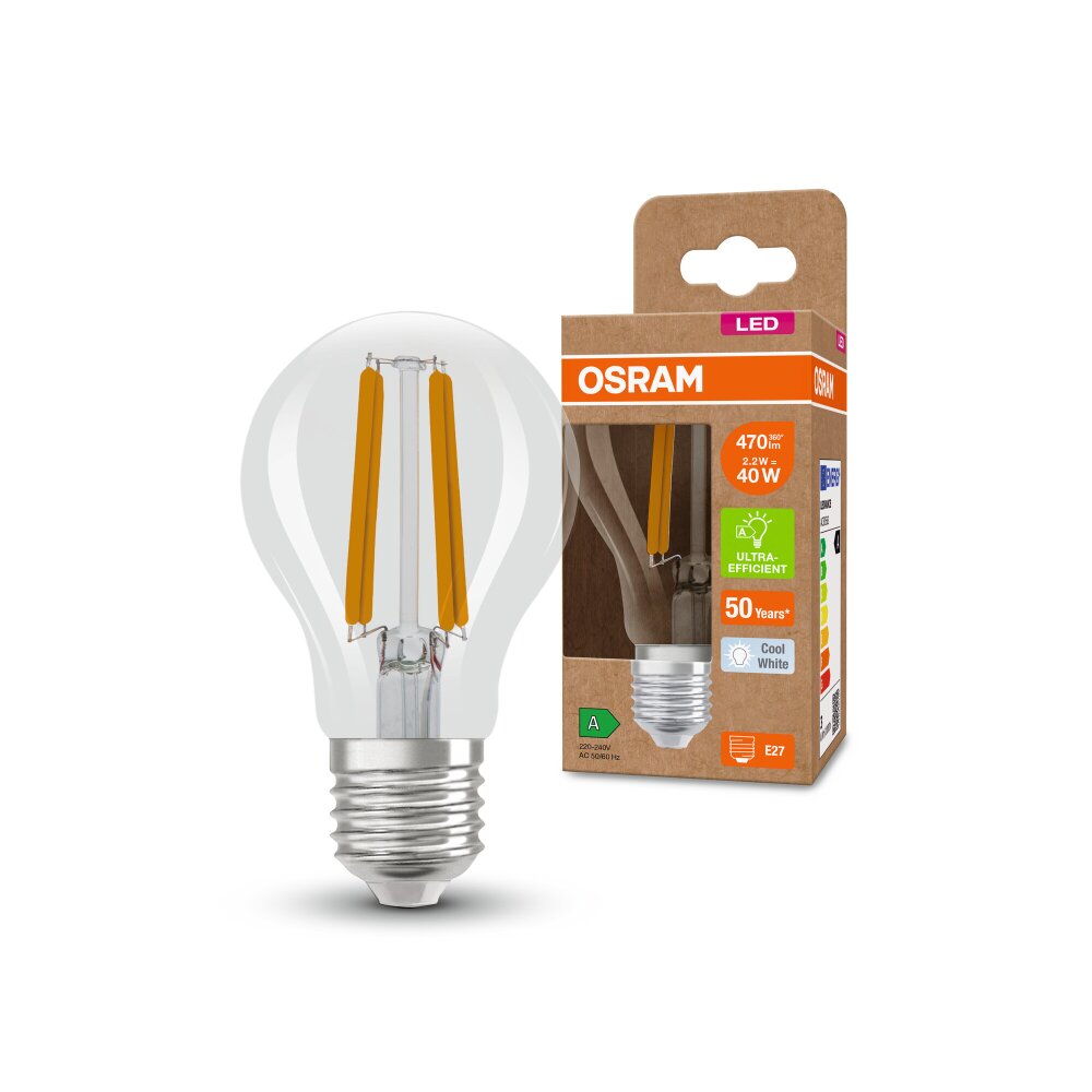 OSRAM LED Classic E27 2,2 Watt 470 Lumen 4000 Kelvin main product photo