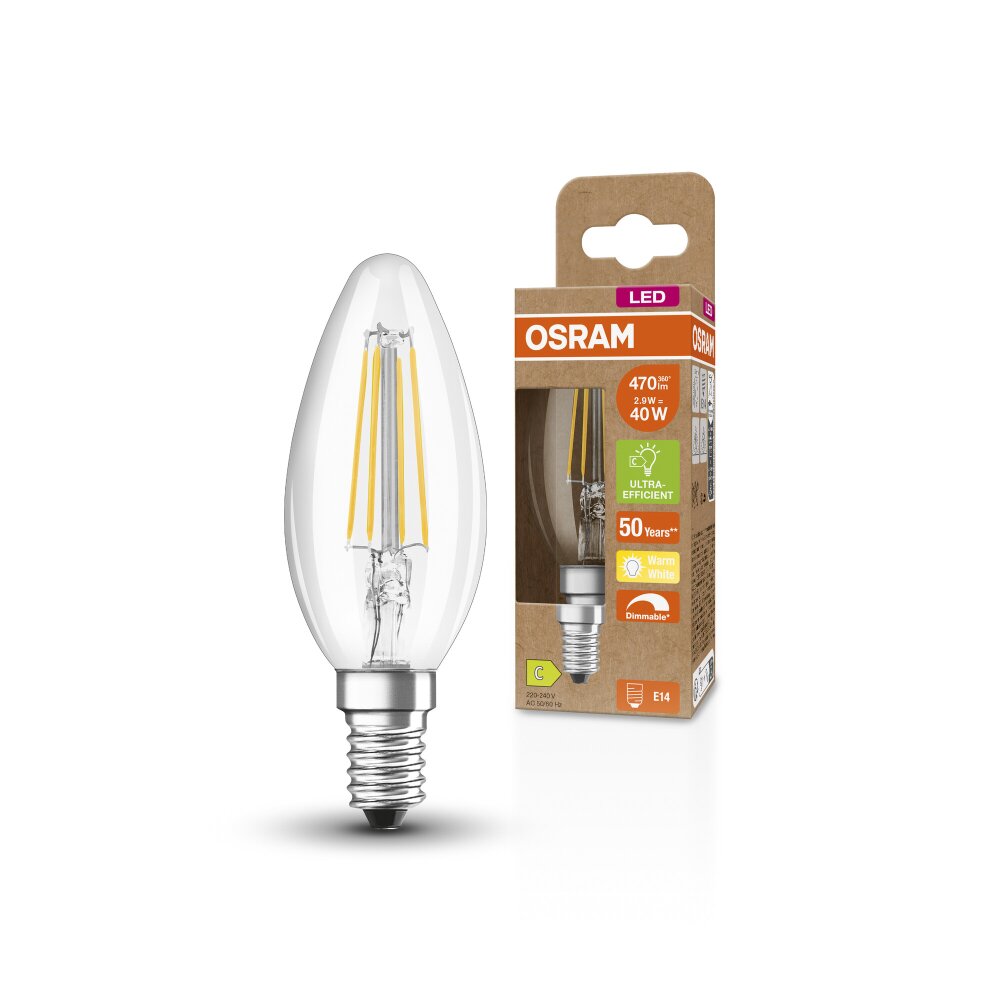 OSRAM LED Classic E14 2,9 Watt 470 Lumen 2700 Kelvin main product photo