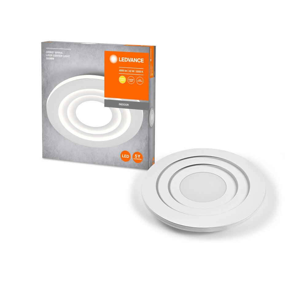 LEDVANCE Orbis Deckenleuchte Weiß, 1-flammig main product photo