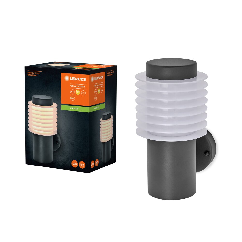 LEDVANCE Endura Wandleuchte Grau, 1-flammig main product photo