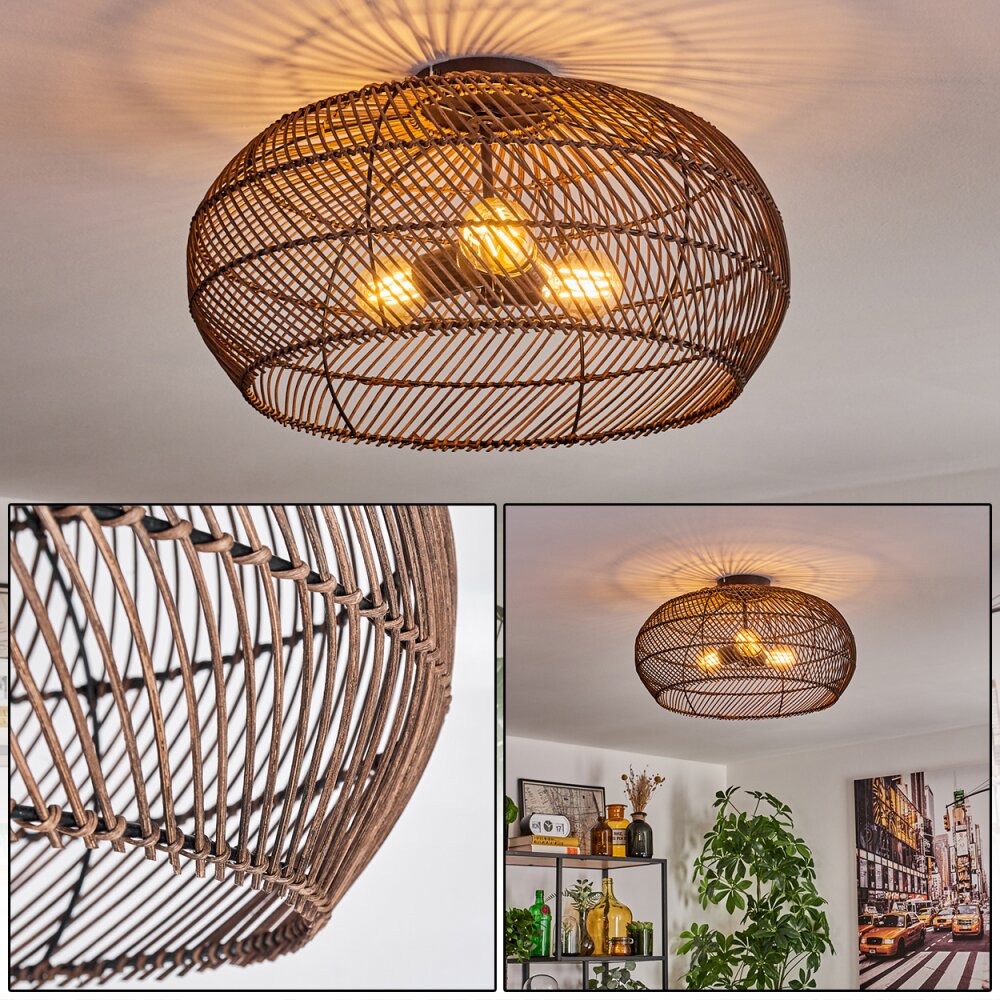 Brandala Deckenleuchte 50cm Schwarz, 3-flammig main product photo