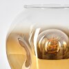 Ripoll Tischleuchte Glas 25cm Gold, Klar, 1-flammig