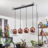 Ripoll Pendelleuchte Glas 20cm Kupferfarben, 4-flammig