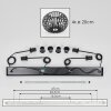 Oravi Pendelleuchte 20cm Schwarz, 4-flammig