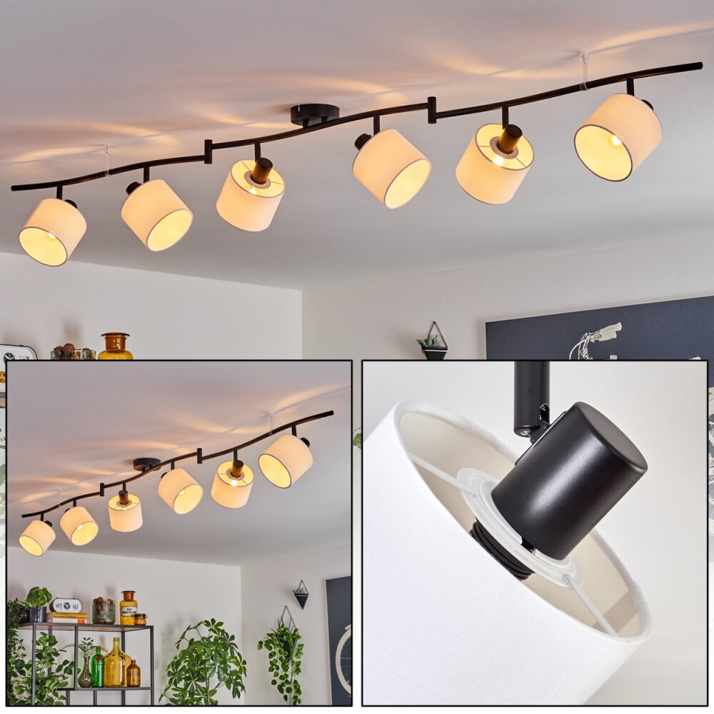 Alsen Deckenleuchte Schwarz, 6-flammig main product photo