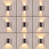 Hoods Wandleuchte LED Kupferfarben, Schwarz, 1-flammig
