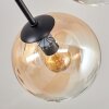 Gastor Deckenleuchte Glas 15 cm Schwarz, 8-flammig