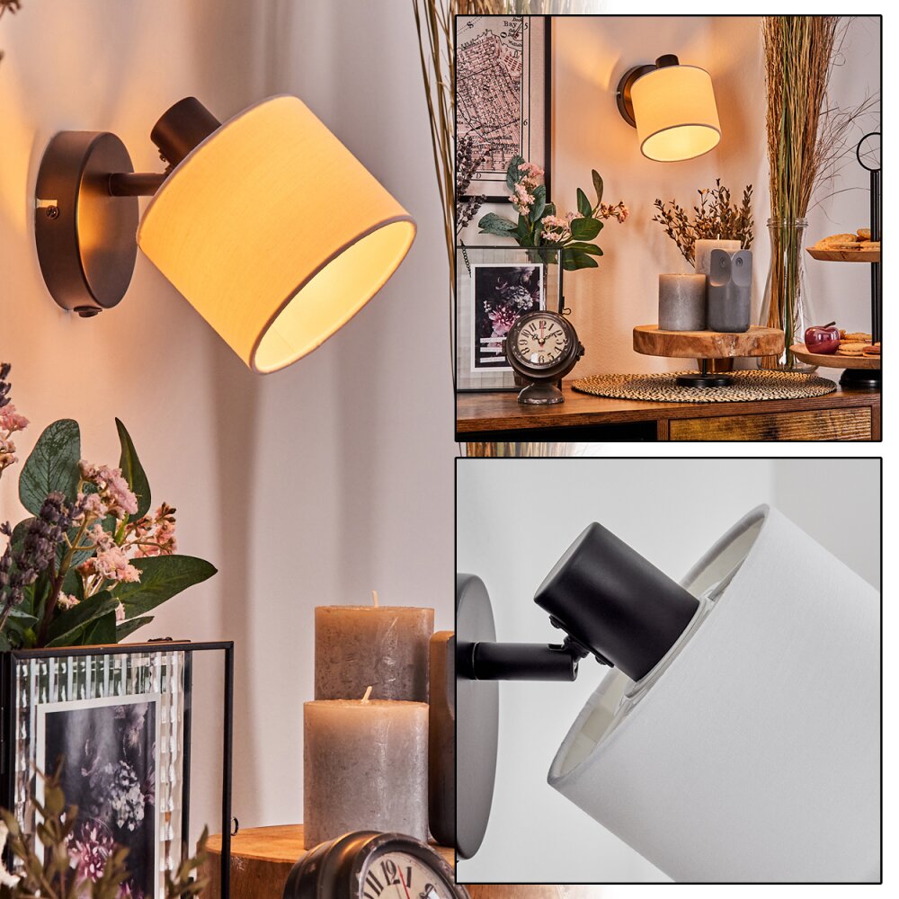 Bassagoda Wandleuchte Schwarz, 1-flammig main product photo