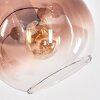 Koyoto Stehleuchte Glas 15 cm Klar, Kupferfarben, 5-flammig