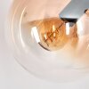 Gastor Stehleuchte Glas 15 cm Bernsteinfarben, Klar, Rauchfarben, 3-flammig