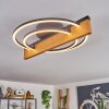 Pompu Deckenleuchte LED Naturfarben, Schwarz, 1-flammig